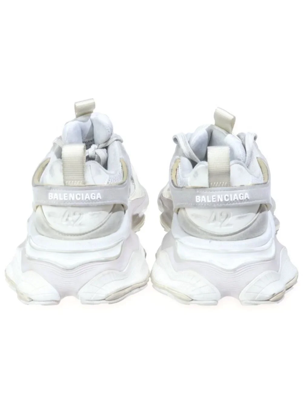 Balenciaga Cargo Vintage Wash Low Cut Sneakers White
